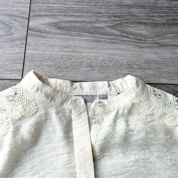 Fransa Blondie Embroidered Sleeve Blouse Arctic Wolf - Picture 8 of 16